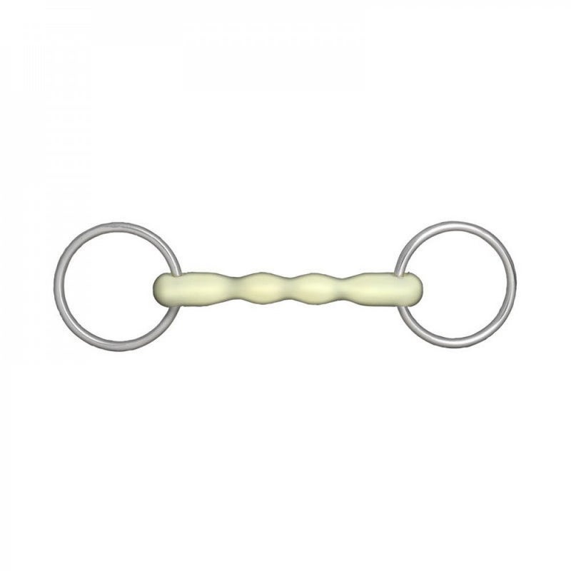 HORZE Apple Flavor Mullen Mouth Loose Ring Snaffle Bit - 5 - Image 1
